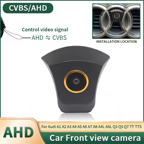 AHD Night Vision Waterproof Car Front View Camera For Audi A1 A2 A3 A4 A5 A6 A7 A8 A4L A6L Q3 Q5 Q7 