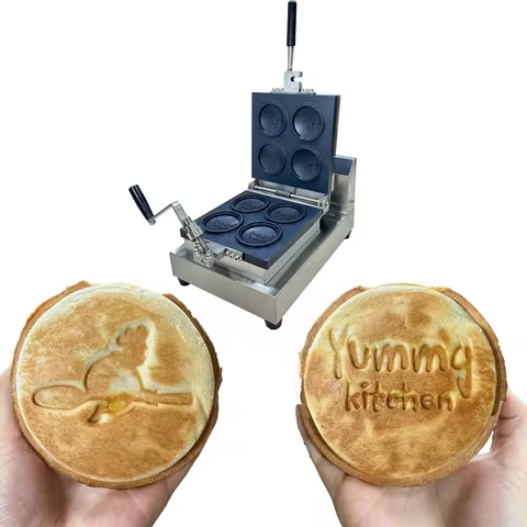 XEOLEO Electric UFO Burger Maker Machine 3000W Professional Hamburg Gelato Panini Press Machine Ice 