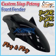 MAGIC BOY Front Fender Cover Custom Mudguard (POTONG) PNP Y15ZR Y16 ZR Y15 LC135 V1 - V8 LCFi Carbon