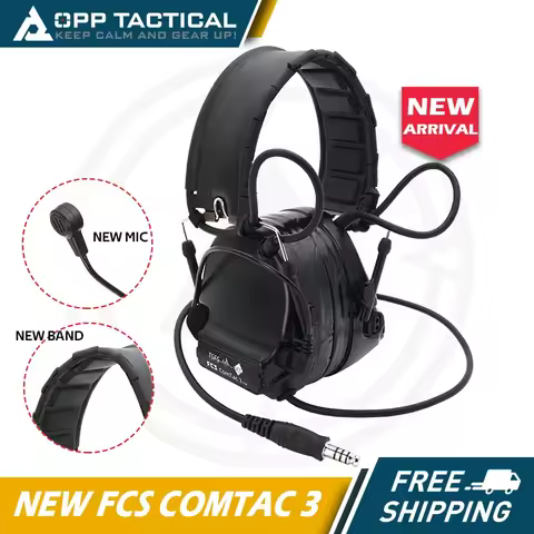 New Version FCS-Tactical Comtac III 3 Headset Noise Reduction Headphone Earmuffs Shooting Protector 