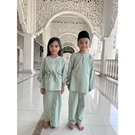 Baju Raya Budak by Rossa Exclusive - SAGE GREEN