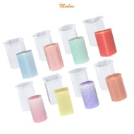 Min 8Pcs Geometric Cylinder Silicone  Molds For Handmade  Soap Home Decoration Holiday  and Resin Ca