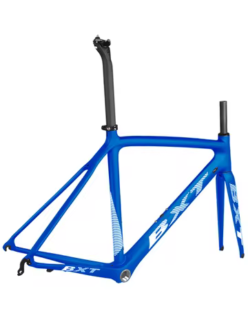 BXT 700C T1000 Carbon Fiber Road Bike Frame V Brake Men's Women's Unisex Bicycle Frame Lightweight C