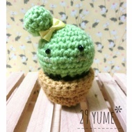 Crochet Amigurumi Cactus Plant, Kawaii, Cute, Decor, Pin Cushion, Plushie, Plush Toy
