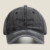 2025The Words head eyes in Parentheses in a Simple and Mysterious Design Unisex Adjustable Fit Baseb