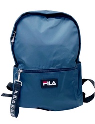 FILA 簡約後背包/後背包/書包/休閒背包-藍色(尺寸:約27.5*13*40cm)
