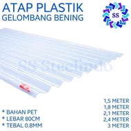 ATAP ASBES / GELOMBANG PLASTIK BENING TEBAL (PET 08)