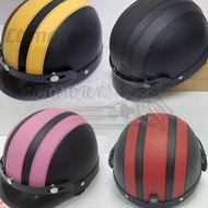 CT Kura Kura Topi Keledar Kulit Setengah Muka Helmet Motorsikal Steng Helmet dengan BKP Visor