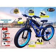 POISSON FOLDABLE BICYCLE 26' WITH BATTERY 10AH BASIKAL ELEKTRIK