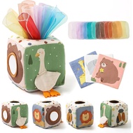 Youuys Baby Tissue Box Toy for Babies 6-12 Months - Montessori Toys Baby Tissue Box Sensory Toys for