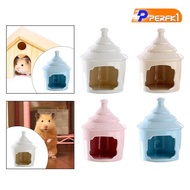[Perfk1] Ceramic Hamster Habitat Hideout, Hamster House Pet Sleeping Huts Hamster Habitat for Chinchilla