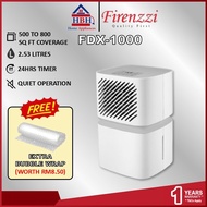 Firenzzi FDX-1000 10L 500 to 800 sqft Anti-Frost Quiet Dehumidifier 除濕機 除湿机 FDX1000 1000