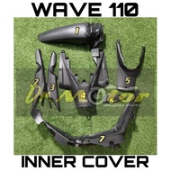 HONDA WAVE 110 WAVE110 WAVE110S WAVE110DX Cover Inner Set KAVER HITAM CAVER Coverset Meter Centre Re