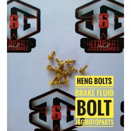 HENG BOLTS/BRAKEFLUID BOLTS GOLD