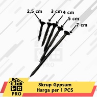 SEKRUP GYPSUM Skrup / Baut / Drywall Screw Gipsum (SATUAN) 2 2.5 2,5 3 5 7 cm