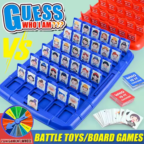 Guess Who I Am, Children'S Puzzle Toys With Cards, Thinking And Logic Training, Two Player Board Gam