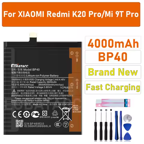 2025 Years New BP40 Original Battery For Xiaomi Mi 9T Pro / Redmi K20 Pro 4000mAh Replacement Phone 