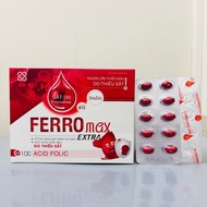 FERROMAX Blood Supplement Iron Tablets - - MEGAVIT FE - Organic iron, Folic supplement Inulin withou