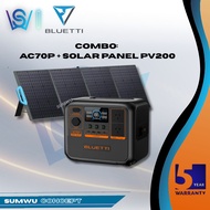 BLUETTI AC70P Portable Power Station 864Wh 1000W UK Plug Surge 2000W LiFePO4 Battery Backup Outdoor 