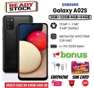 Samsung Galaxy A02S 3/32GB & 4/64GB Chipset Qualcomm SDM450 Snapdragon 450 (14nm) Baterry Li-Po 5000