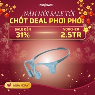 Mojawa RunPlus Blue Swimming Headphones – Waterproof - 32GB - Bone Conduction Headphones for Gym, Sw