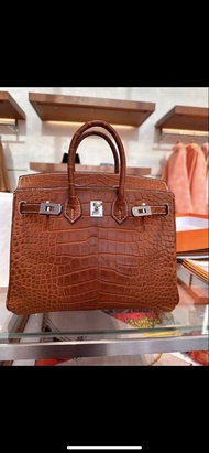 Hermes Birkin 25cm 馬鞍鱷魚