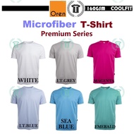 【Premium】Microfiber Plain T-Shirt Round Neck QD0400/QD0410/QD0428/QD0473 QD04 Oren Sport tshirt.os