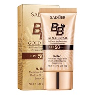 SADOER หอยทาก ครีมกันแดด BB ปรับสีผิวให้กระจ่างใส BB cream spf50 pa+++ ปกป้องผิวจากแสงแดดอย่างเข้มข้