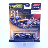 Hot Wheels Premium Formula 1 F1 2025 McLaren Formula 1 Team #81
