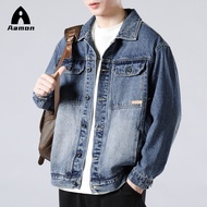 Denim Jackets 3 autumn and winter trendy denim for loose fitting oversized versatile men's jackets jiahuiqi