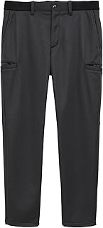 Travis Matthew 7AK046 Men's Windproof Fleece Pants (Cold Protection, Waist Drawcord) / Golf, Black, 