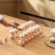 [snowsumptuous] 1/2/3-layer Egg Storage Box Automatic Rolling Eggs Holder Rack Ladder Refrigerator E