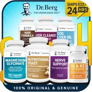 GENUINE Dr. Berg's Liver Cleanse | Magnesium Glycinate | D3 K2 Vitamin | Yeast l Cod Liver l Nerve | Ashwagandha | Hair