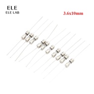20pcs 3.6x10mm Axial Lead Glass Fuse Tube 0.5A/1A/1.5A/2A/2.5A/3A/3.15A/4A/5A/6.3A/10A Overcurrent P