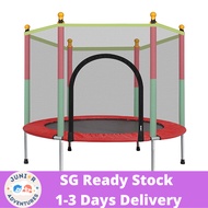 Kids Trampoline with Safety Enclosure Net -Trampoline for Toddlers Indoor and Outdoor - Parent-Child Interactive Game Fitness Trampoline Toy Gift for Boys and Girls Age 1-8