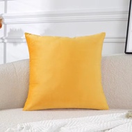 Plain suede premium yellow sofa cushion cover size 30x30 35x35 40x40 45x45 50x50 60x60