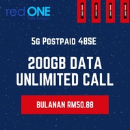 redONE Data 200GB | 5G Postpaid 48SE | Unlimited Data | Unlimited | Postpaid | 5G | Celcom Coverage