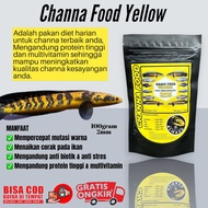channa food yellow | pelet ikan channa maru yellow sentarum | progres mutasi warna bunga ikan