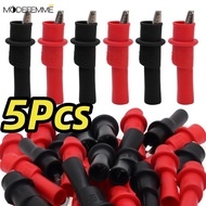 [H&L]2/5Pcs PVC Insulated Alligator Clips Test Set| Red Black Crocodile Clamps for Multimeter Probes