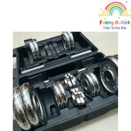Funny Outlet - 20 kg Barbell 20 kg Dumbbell/ 20 kg Dumbbell/ 20 kg Dumbbell Set York Chrome Set