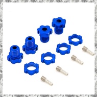 [I O J E] 4Pcs 17mm Hex Nuts Splined Wheel Hubs 5353X for RC  1/10 E- Summit E-  3.3  Pro ,dark blue