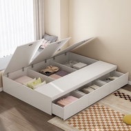 {SG Sales}HDB Storage Bed Frame with Storage Drawers High Box Double Bed Bedframe Wooden Bed Queen King Bed Storage Bed Frame Storage Storage Bed Tatami Floor Bed Tatami Drawer Bed