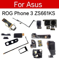 Power Volume Mainboard Flash Light Flex Cable For ASUS Rog Phone3 ZS661KS ZS661KL Camera Glass Lens 