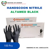 HITAM Nitrile Altamed Black Nitrile Altamed Black Gloves
