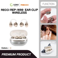 Recci รุ่น REP-W89 หูฟังไร้สาย หูฟังคล้องหู หูฟังบลูทูธ Ear Clip Wireless Earphones Rose Gold