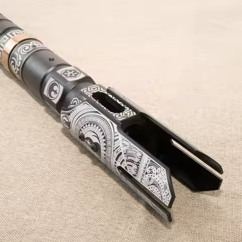 NEO PIXEL Carved design RGB Combat Lightsaber Gift Smooth Swing Blaster Metal Toys Cosplay Luminous 