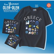 GREECE THEBES ATHENA T-SHIRT SOUVENIR COUNTRYTAG COTTON 30S SOUVENIR PREMIUM GIFT