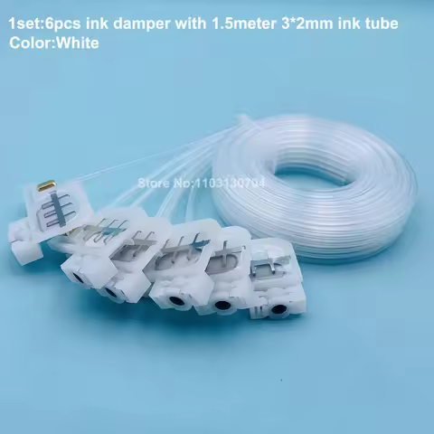 6 Color Ink Tube Damper for For Epson R330 L800 L805 L1800 R1390 Printer DX4 Printhead Ink Filter Du