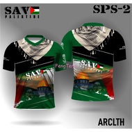 Jersey free palestine end israel occupation kaos save palestina baju islami