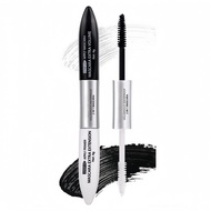 Black and White Waterproof Mascara, 1 Mascara with 2 Colors, Long Lasting, No Smudge,Volume and Leng